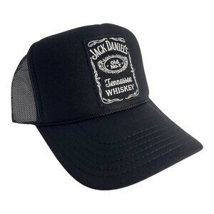 NEW VINTAGE STYLE JACK DANIELS WHISKEY PARTY BLACK TRUCKER HAT CAP ADULT …
